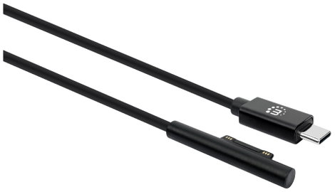 Manhattan Surface® Connect Ladekabel Surface Connect und USB-C-Stecker 15V/3A 1,8m schwarz Töltőkábe