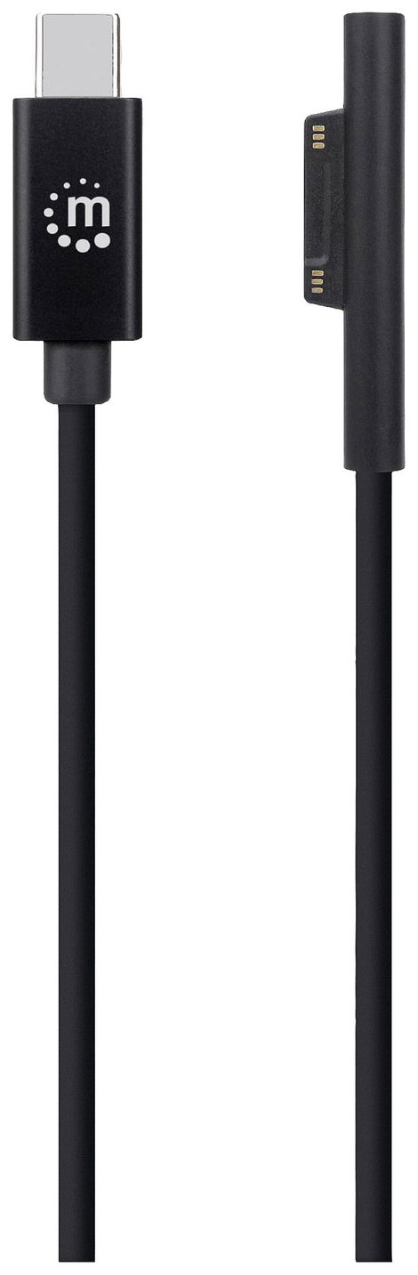 Manhattan Surface® Connect Ladekabel Surface Connect und USB-C-Stecker 15V/3A 1,8m schwarz Töltőkábe 3. kép