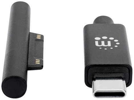 Manhattan Surface® Connect Ladekabel Surface Connect und USB-C-Stecker 15V/3A 1,8m schwarz Töltőkábe 4. kép
