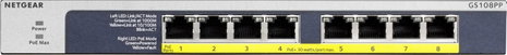 NETGEAR GS108PP Hálózati switch 8 port PoE funkció 2. kép