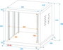 Omnitronic SR-19 19 collos rack 10 ME Acél Görgőkkel 2. bélyegkép