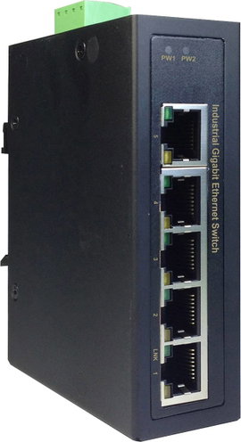 5 portos ipari Ethernet switch 10 / 100 / 1000 MBit/s, Digitus DN-651107