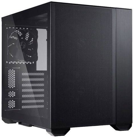 Lian Li O11 AIR MINI BLACK Midi torony Gaming doboz, Ház Fekete