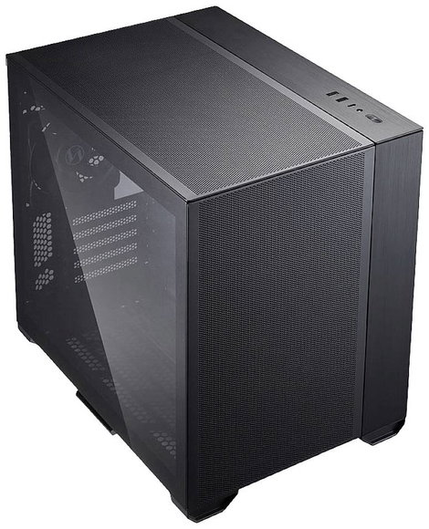 Lian Li O11 AIR MINI BLACK Midi torony Gaming doboz, Ház Fekete 2. kép