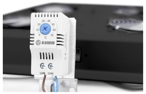 Digitus DN-19 FAN-4-B-N 19 coll 4 x Hálózati szekrény ventilátor 1 ME Fix beépítés, Kapcsolóval Alka 2. kép