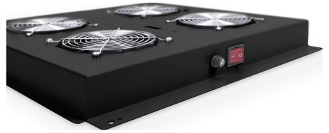Digitus DN-19 FAN-4-B-N 19 coll 4 x Hálózati szekrény ventilátor 1 ME Fix beépítés, Kapcsolóval Alka 5. kép