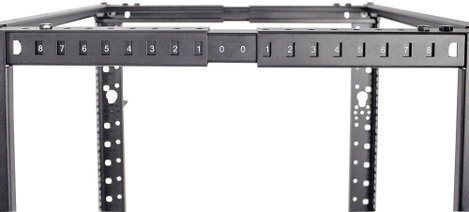 Intellinet 19 elosztó keret (Sz x Ma x Mé) 515 x 1295 x 559 mm 26 ME Fekete (RAL 9005) 4. kép