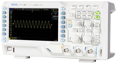 Rigol DS1102Z-E Digitális oszcilloszkóp 100 MHz 2 csatornás 1 GSa/mp 24 Mpts 8 bit Digitális memória 2. kép