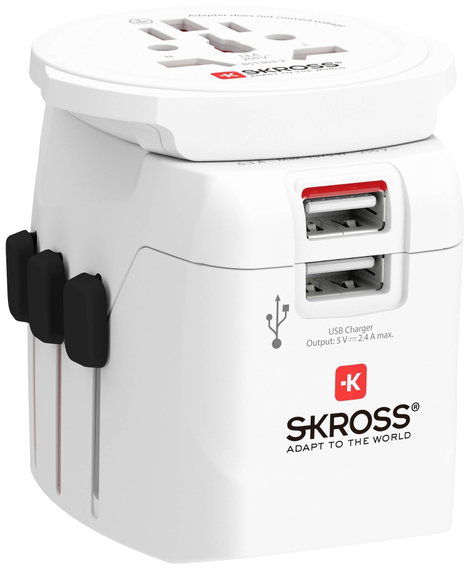 Skross 1302470 Úti adapter Pro Light USB (2xA) -World 6. kép