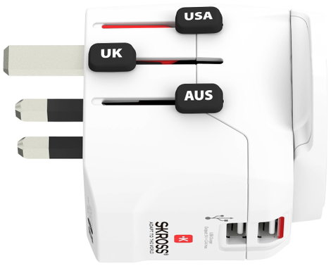 Skross 1302470 Úti adapter Pro Light USB (2xA) -World 8. kép