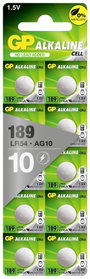 GP Batteries Gombelem LR 54 1.5 V 10 db Alkáli mangán GP189ASTD519C10 3. bélyegkép