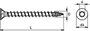 SWG Hox 175 903 016 63 Facsavar 3 mm 16 mm T-profil Nemesacél A2 50 db 2. bélyegkép
