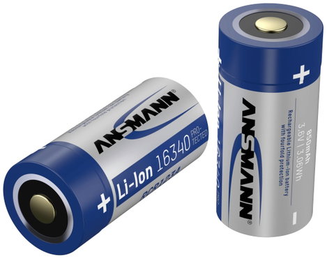 Ansmann neu Speciális akku 16340 Lítiumion 3.6 V 850 mAh 2. kép