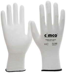Cimco Skinny Soft White 141281 Nylon Munkakesztyű Méret (kesztyű): 8, M 1 pár