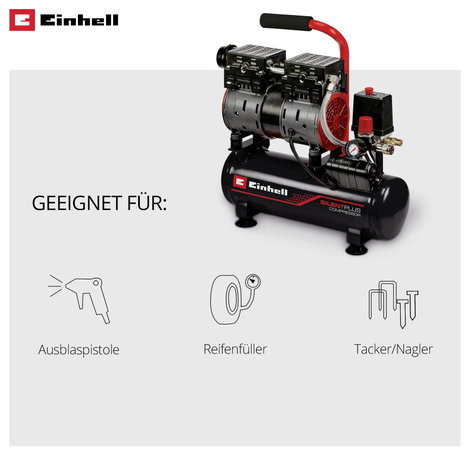 Einhell TE-AC 6 Silent Sűrített levegős kompresszor 6 l 4. kép