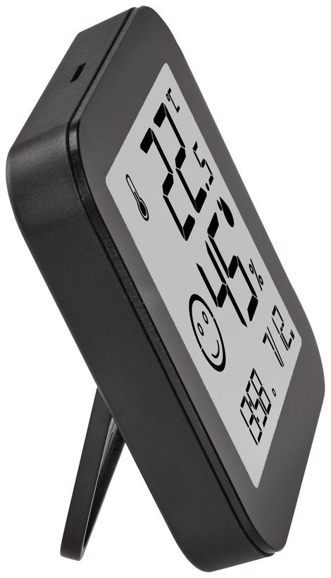 TFA Dostmann BLACK & WHITE Hőmérséklet- és légnedvesség mérő Fekete 5. kép