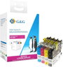 G&G Tinta helyettesíti Brother LC-223BK, LC-223C, LC-223M, LC223Y Kompatibilis Kombinált csomag Feke bélyegkép