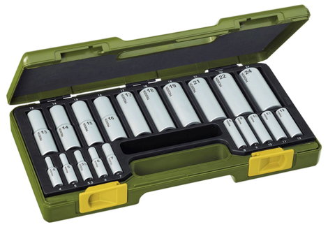 Proxxon Dugókulcs készlet 1/2 (12,5 mm), 1/4 (6,3 mm) 20 részes 23292 2. kép