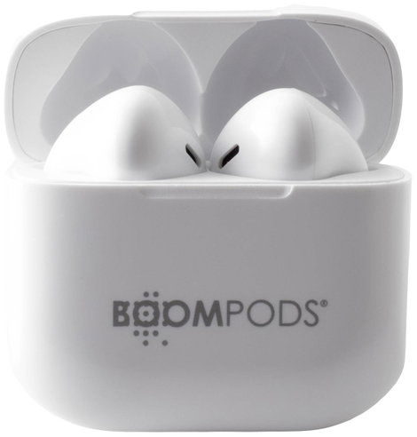 Boompods Bassline Compact In Ear fejhallgató Bluetooth® Fehér Headset, Személyre szabható hang, Hang 2. kép