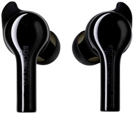 Boompods Bassline GO In Ear fejhallgató Bluetooth® Fekete Headset, Hangerő szabályozás, Izzadásálló,