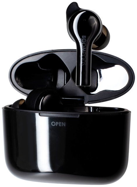 Boompods Bassline GO In Ear fejhallgató Bluetooth® Fekete Headset, Hangerő szabályozás, Izzadásálló, 2. kép