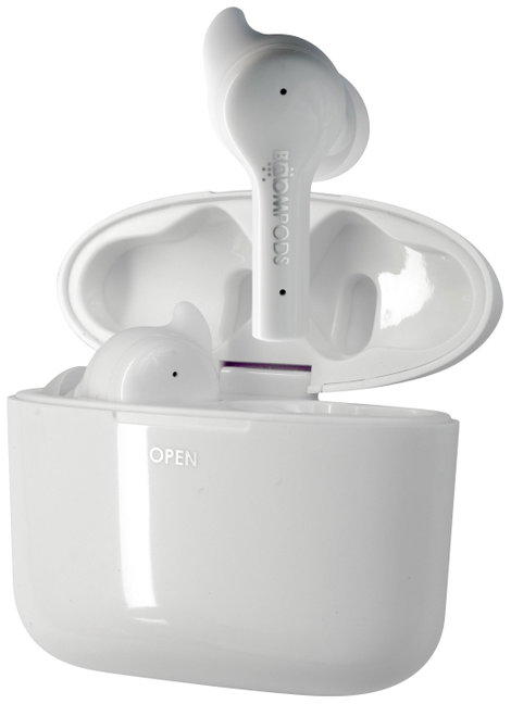 Boompods Bassline GO In Ear fejhallgató Bluetooth® Fehér Headset, Hangerő szabályozás, Izzadásálló,  2. kép