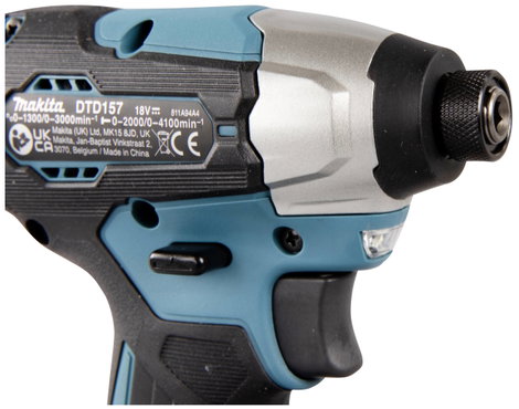 Makita DTD157Z Akkus ütvecsavarozó 18 V Vele szállított akkuk száma 0 Lítiumion akku nélkül 13. kép