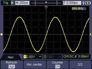 Kézi oszcilloszkóp 70 MHz 2 csatorna 250 Msa/s 8 kpts 8 bit, Voltcraft DSO-2072H 15. kép