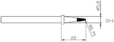 Tartalék forrasztóhegy az 588415-ös Basetech forrasztó állomáshoz 2. kép