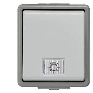 Siemens Kapcsoló család Gomb Delta Szürke 5TD4705