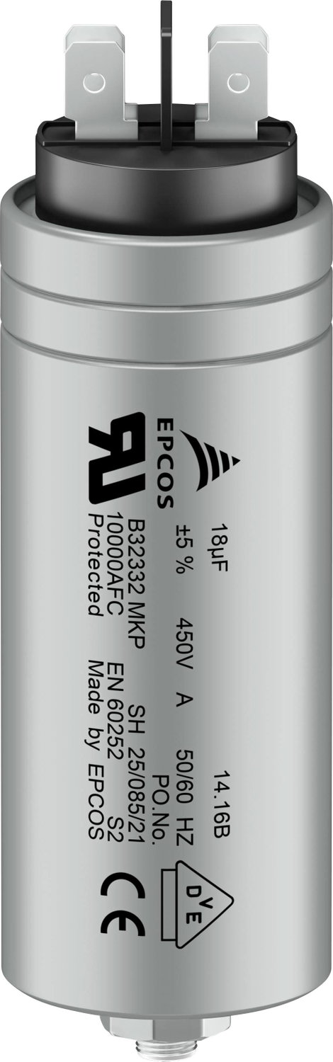 TDK B32332I6606J082 1 db MKP fóliakondenzátor csatlakozódugó 60 µF 450 V/AC 5 % (Ø x H) 45 mm x 103