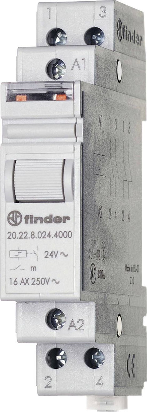 Áramlöket kapcsoló Kalapsín Finder 20.24.9.024.4000 2 záró 24 V/DC 1 db