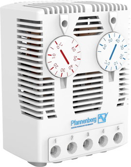 Pfannenberg Kapcsolószekrény termosztát FLZ 541 THERMOSTAT Ö/S 0..60°C 240 V/AC 1 nyitó, 1 záró (H x