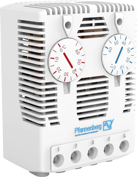 Pfannenberg Kapcsolószekrény termosztát FLZ 541 THERMOSTAT Ö/S 0..60°C 240 V/AC 1 nyitó, 1 záró (H x