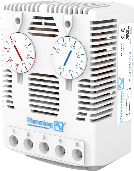 Pfannenberg Kapcsolószekrény termosztát FLZ 541 THERMOSTAT Ö/S 0..60°C 240 V/AC 1 nyitó, 1 záró (H x 3. kép