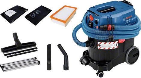 Bosch Professional GAS 35 H 06019C3600 Nedves-/száraz porszívó 1200 W 35 l Automatikus szűrő tisztít