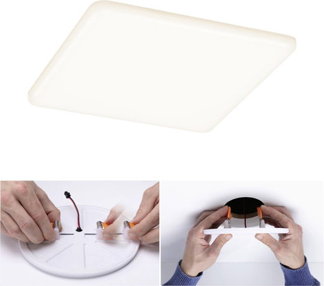 Paulmann 95384 Veluna VariFit LED-es beépíthető panel LED 15 W Selyem 8. kép