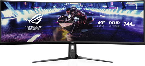 Asus XG49VQ Gaming monitor EEK G (A - G) 124.5 cm (49 coll) 3840 x 1080 pixel 32:9 4 ms HDMI™, Kijel
