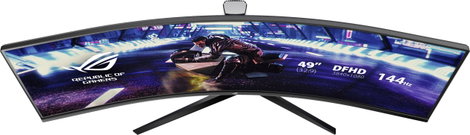 Asus XG49VQ Gaming monitor EEK G (A - G) 124.5 cm (49 coll) 3840 x 1080 pixel 32:9 4 ms HDMI™, Kijel 4. kép