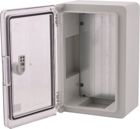 Boxexpert BXPPABST200300130-F01 Kapcsolószekrény 200 x 300 x 130 ABS, Polikarbonát Élénk szürke 1 db 5. kép