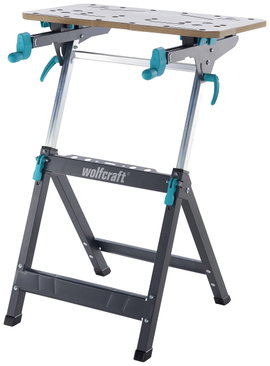 Wolfcraft 6871000 Befogó- és gépasztal MASTER 750 ERGO 13.2 kg Fekete, Ezüst