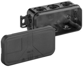 Spelsberg 31010801 Csatlakozó doboz (H x Sz x Ma) 43 x 89 x 38 mm Fekete IP55 1 db