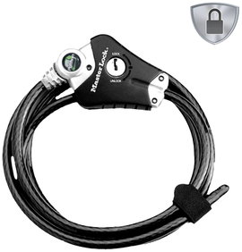 Master Lock 8428EURDPRO Kábel lakat Fekete Kulcsos zár
