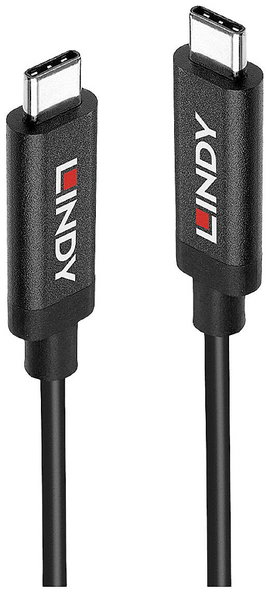 LINDY USB kábel USB 3.2 Gen2 (USB 3.1 Gen2) USB-C® dugó, USB-C® dugó 5.00 m Fekete 43308