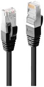 LINDY 45600 RJ45 Hálózati kábel, patchkábel CAT 6 SF/UTP 0.30 m Fekete 1 db bélyegkép
