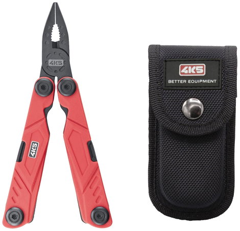 4K5 Tools MT 400 MultiTool Large 600.400A Többfunkciós szerszám Tokkal Piros, Fekete 2. kép