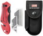 4K5 Tools TK 300 Insert Blade Knife 600.300A Összecsukható kés Tokkal Piros, Fekete 2. bélyegkép