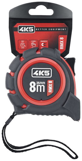 4K5 Tools RMX 8 RollMeter 8m 606.100-8 Mérőszalag 8 m