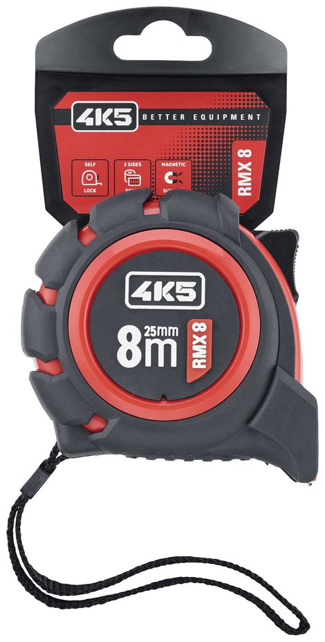 4K5 Tools RMX 8 RollMeter 8m 606.100-8 Mérőszalag 8 m