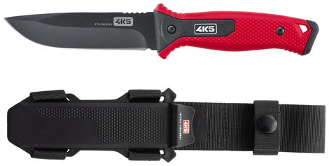 4K5 Tools 600.200A Megbízható fix pengéjű kés Piros, Fekete Hossz 255 mm 2. kép